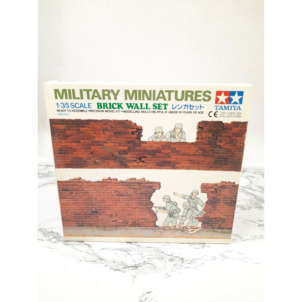 Tamiya‎ Military Miniatures Brick Wall Set # 35028 Model Kit NEW 1/35